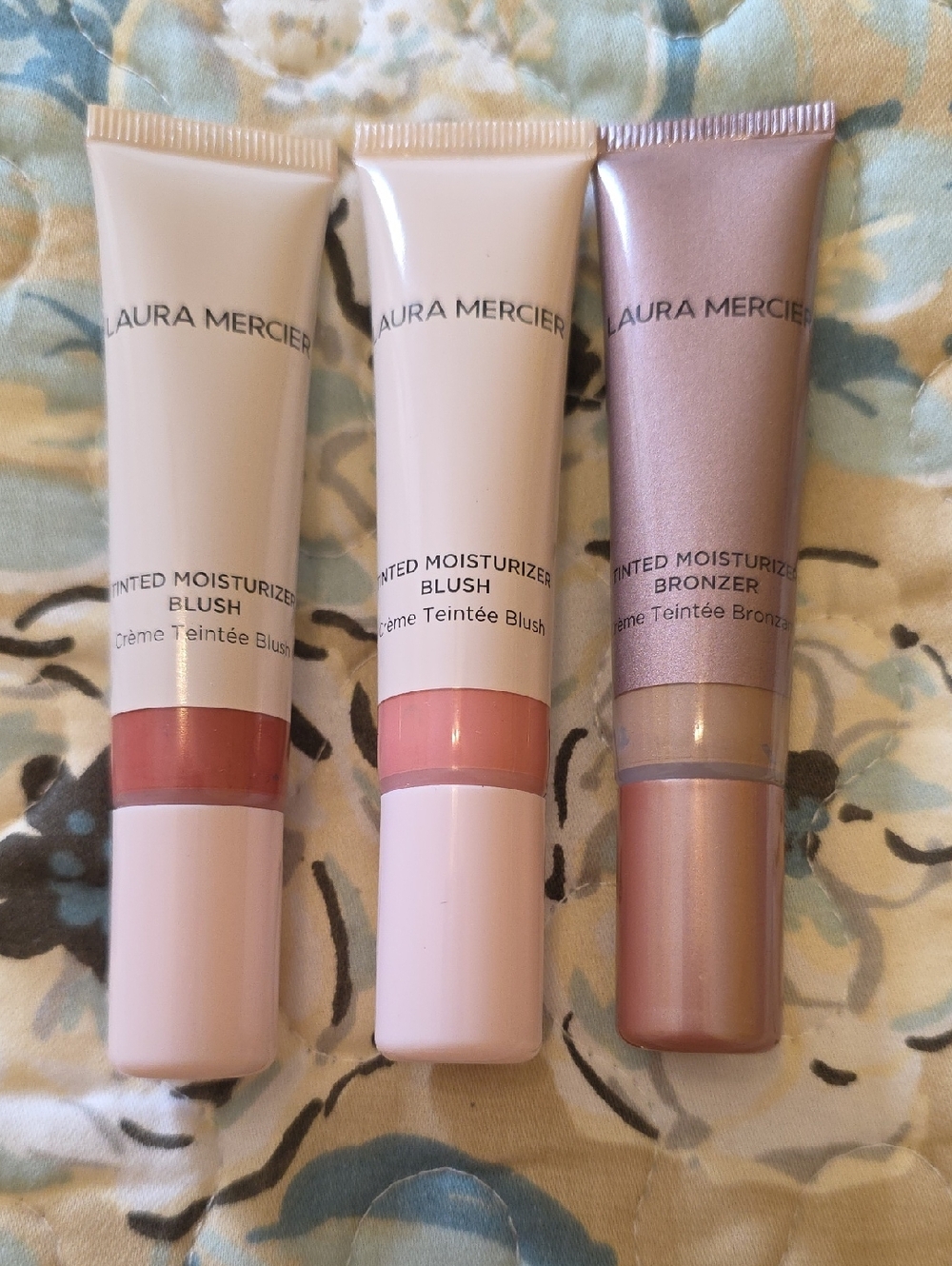 Laura Mercier Tinted Moisturizer Blush & Bronzer Trio - Rose, Pink, Bronze